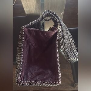 Artisan Silver and eggplant handmade pop top can soda Women's Bag
